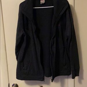 Zip up fleece sweatshirt